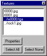 Texture List Dialog